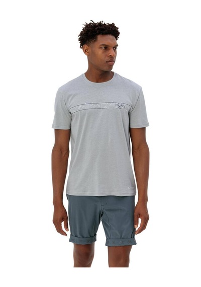 Vaude Cyclist V Bisiklet Yaka Erkek T-shirt 42125 Pigeon Grey