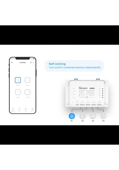 Sonoff 4Ch R3 Pro 4 Kanal Wifi Akıllı Ev Rölesi