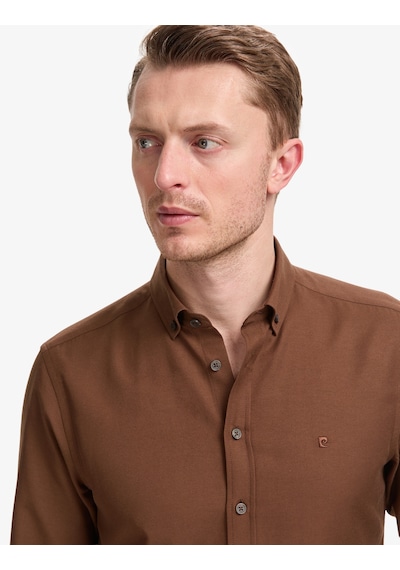 Pierre Cardin Erkek Koyu Kahverengi Gömlek Desenli 50325365-vr084