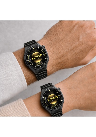 Huawei Watch Gt6 Pro 46mm İle Uyumlu Katlanır Klipsli Paslanmaz Çelik Saat Kordonu