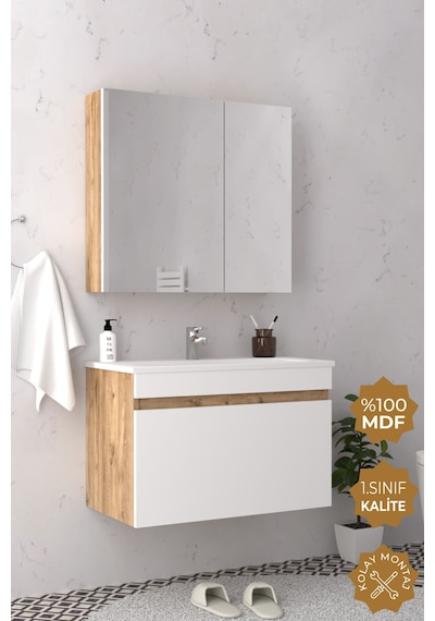 Teta Home Mersin 80 Cm Mdf Banyo Dolabı Seti Atlantik Çam-beyaz Atlantik Çam - Beyaz Teta Home Mersin 80 Cm Mdf Banyo Dolabı Seti Atlantik Çam-beyaz Atlantik Çam - Beyaz