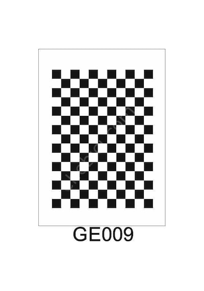 Geometrik Desenler Stencil Şablon 21X30 Ge-009