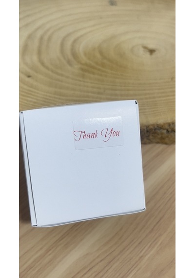 Thank You El Yazılı Yapışkanlı Etiket 20x15mm 200 Adet