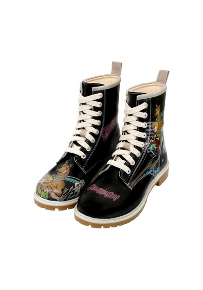 Kadın Vegan Deri Siyah Uzun Bot - Warner Bros Scooby Doo Midnight Mystery Tasarım Multicolor Kadın Vegan Deri Siyah Uzun Bot - Warner Bros Scooby Doo Midnight Mystery Tasarım Multicolor