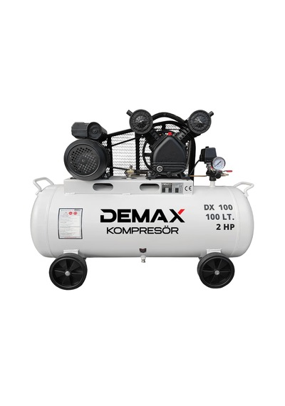 Hava Kompresörü Pistonlu 100 Lt 2 Hp Demax