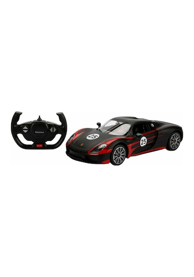 Sunman Oyuncak 1:14 Uzaktan Kumandalı Porsche 918 Spyder Weissach Işıklı Araba - Kırmızı Standart Kırmızı