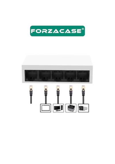 5 Port 100 Mbps Ethernet Switch Hub Çoklayıcı - Fc831