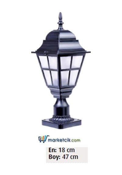47X18 Abs Çıtalı Fenerli Model Set Üstü Park Bahçe Aydınlatma Arm Diğer