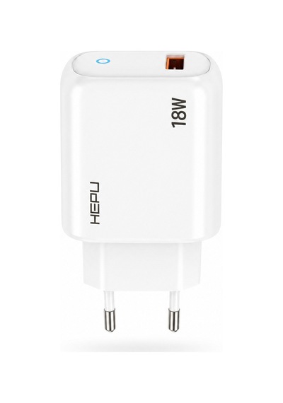 Hepu Hp-618 18w 3a Hızlı Şarj Adaptörü İos Uyumlu Lightning Kablo Dahil Qualcomm Quick Charge Destekli 18 W