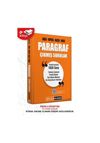 Ags-kpss-ales-dgs Paragraf Tamamı Çözümlü Çıkmış Sorular E-kitap