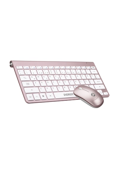 Everest KB-BT72 Elite Rose Gold Ultra Ince Kablosuz Q Klavye + Mouse Set Everest KB-BT72 Elite Rose Gold Ultra Ince Kablosuz Q Klavye + Mouse Set