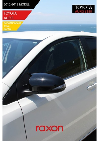 Toyota Aurıs E180 2012-2018 Batman & Yarasa Ayna Kapağı Parlak Piano Black Sport