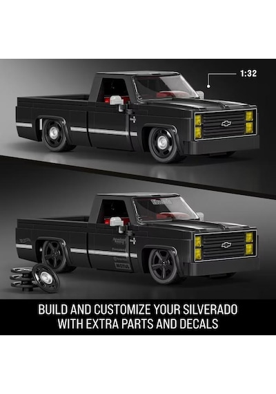 Mattel Brick Shop 83 Chevy Silverado Building Toy Kit