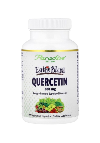 Paradise Herbs, Earth's Blend, Quercetin, 90 Vegetarian Capsules