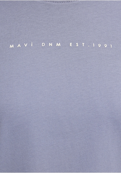 Mavi - Mavi Baskılı Mor Tişört 1613147-81919 Mor