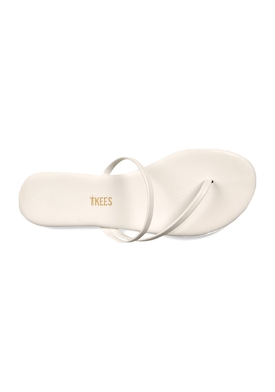 Tkees Flip Flop Terlik Parmak Arası Terlik Beyaz Mat Beyaz