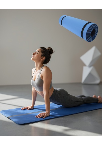 10 Mm Kalın Kaydırmaz Pilates Ve Fitness Matı Çok Renkli
