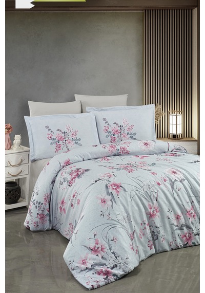 Varol 250 Tc Bambu Karışımlı Pamuk Saten Nevresim Takımı Family Size - Grande Çok Renkli