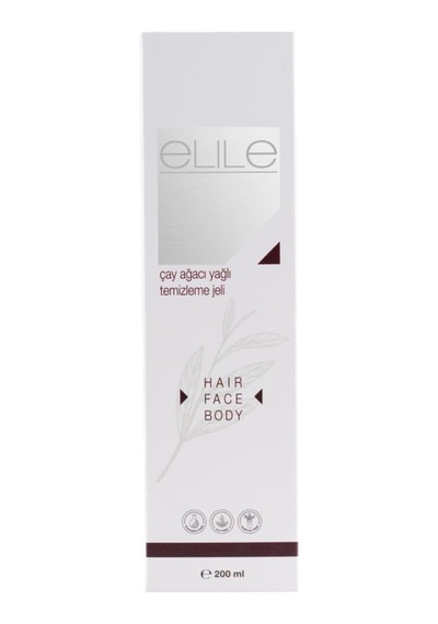 Elile Tto Çay Ağacı Yağlı Temizleme Jeli, Yüz, Saç Ve Vücut İçin, Jel Form, 200 Ml, Vegan Formül