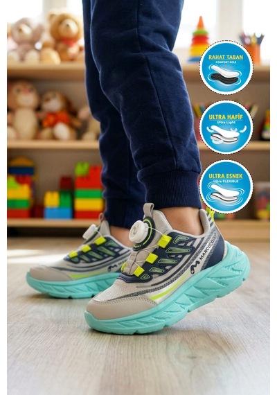 Marcokids Marko Kids 26y517 P Gri-lacivert Erkek Çocuk Spor Ayakkabı Gri - Lacivert