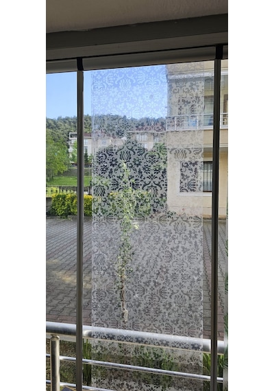 Technojet 45x100 Cm Elegance Klasik Desenli Statik Cam Filmi Kaplama Folyo Ev Ofis Banyo Balkon