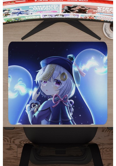 Qiqi Genshin Impact Anime Gacha V1 - 48x40 Xl Gaming Mouse Pad Fare Altlığı