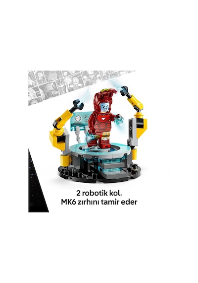 LEGO® ǀ Marvel Iron Man’in Laboratuvarı: Zırh Salonu 76315 - 8 Yaş ve Üzeri Çocuklar için Süper Kahraman Minifigürü İçeren Yaratıcı Oyuncak Yapım Seti (384 Parça) LEGO® ǀ Marvel Iron Man’in Laboratuvarı: Zırh Salonu 76315 - 8 Yaş ve Üzeri Çocuklar için Süper Kahraman Minifigürü İçeren Yaratıcı Oyuncak Yapım Seti (384 Parça)