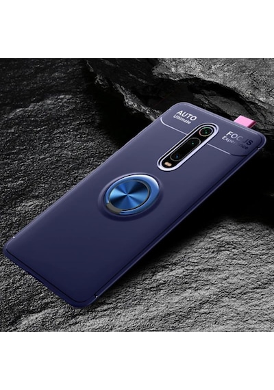 Redmi K30 Yüzüklü Standli Manyetik Kamera Korumali Silikon Kilif 411508411