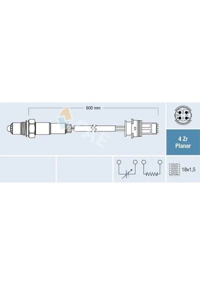 Toyota Corolla Oksijen Sensoru 1.6 2002-2007 Fae 77279