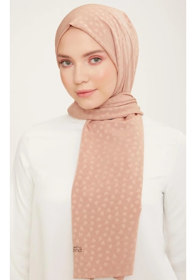 Armine Trend J.capri Şal 4 - 106 - Kalpli Pudra Pembe