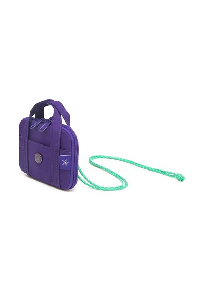Smart Bags Mikro Poly Kumaş Askılı Mini Boy Kadın Cüzdanı 3346 Mor