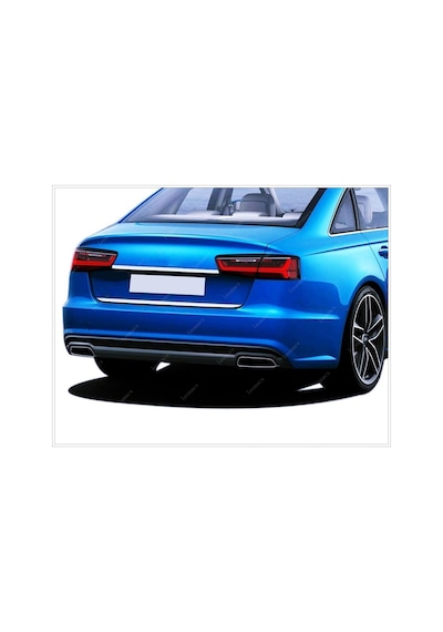 Audi A6 Krom Bagaj Alt Çıtası 2010-2018 Arası Paslanmaz Çelik