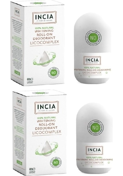 Incia Beyazlatıcı Roll-On Deodorant 50 ML x 2