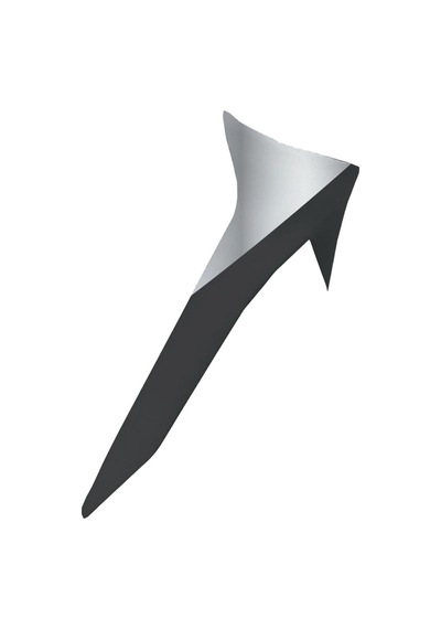 Alpinestars Supertech R10 Element Kask İçin Standart Spoiler Siyah Gümüş