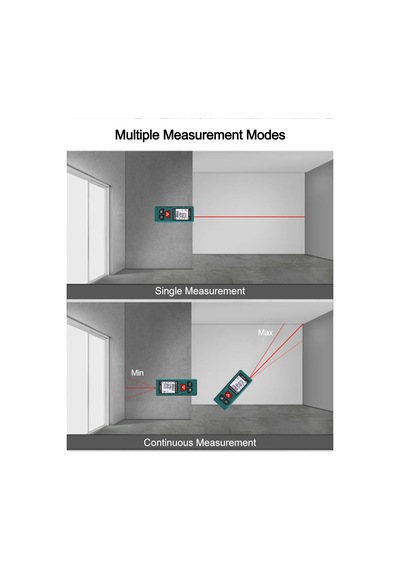 Dijital Lazer Metre Mesafe Ölçer 40 Metre 40m