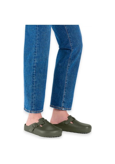 Birkenstock Boston Eva Önü Kapali Haki Erkek Terlik Haki