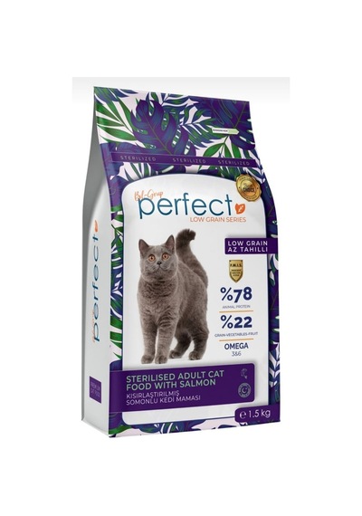 Perfect Kısırlaştırılmış Somonlu Yetişkin Kedi Maması 1500 G