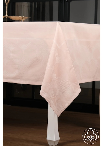 Aslı Lüx Jakar Polycotton Kumaş Pudra Masa Örtüsü 160x320 Cm - 1053 Çok Renkli