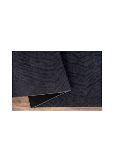 Plato Halı Opqo Padişah Premium Oturma Odası, Salon, Antre, Yıkanabilir Polyester Kaymaz Taban Antrasit Halı