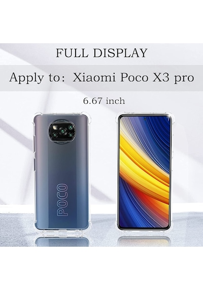 Xiaomi Poco X3 Pro Kilif Köse Korumali Seffaf Silikon Kapak 415481359