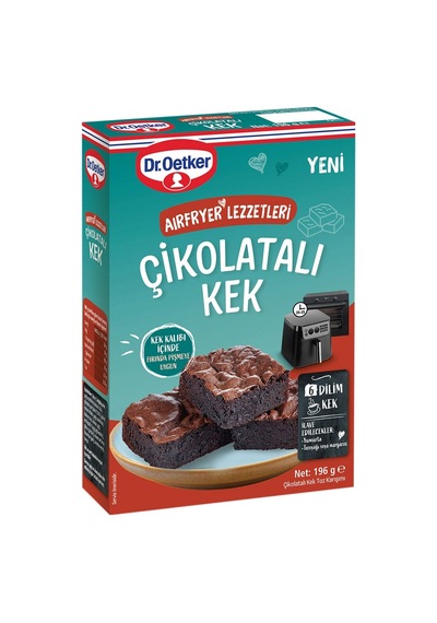 Dr. Oetker Airfryer Çikolatalı Kek 196 G 8'li Avantaj Paketi - 8 Adet Tarı
