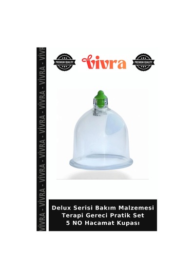 Delux Serisi Bakım Malzemesi Terapi Gereci Pratik Set 5 No Hacamat Kupası