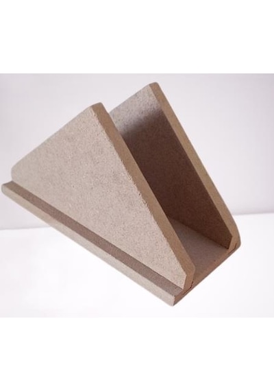 1448bng90260hobi Adn Dekoratif Peçetelik Üçgen Ahşap Mdf Ham Cnc Kesim Model El Yapım