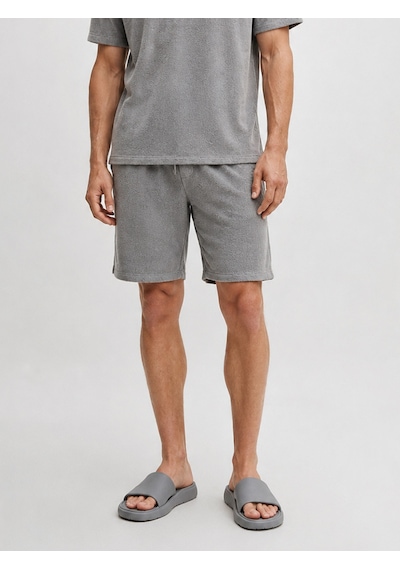 Xint Gri Regular Fit Pamuklu Havlu Sweat Şort 380110 GRİ