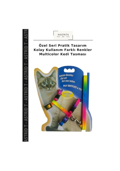 Özel Seri Pratik Tasarım Kolay Kullanım Farklı Renkler Multicolor Kedi Tasması Diğer