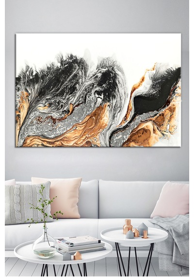 Renklerin Dansı Soyut Sanatsal Kanvas Tablo (8 Farklı Ölçü) 100 x 70m
