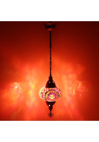 Dekoratif MOZAİK AVİZE TEKLİ SARKIT GECE LAMBASI