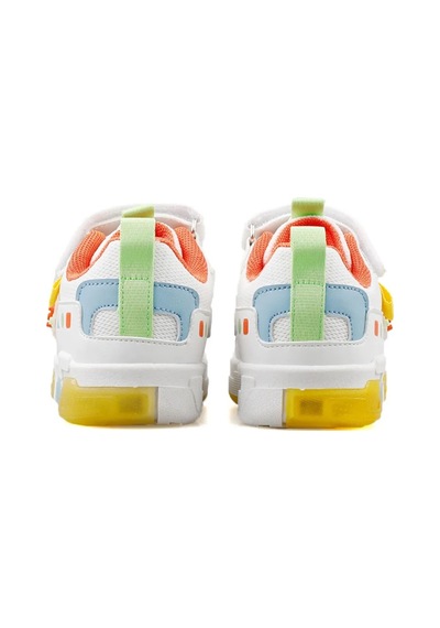 Cool Legos Işıklı Ortopedik Taban Unisex Çocuk Spor Ayakkabı Beyaz