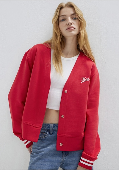 Mavi - Mavi Baskılı Kırmızı Sweatshirt 1s10511-70477 Kırmızı