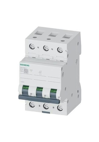Siemens - 3p 63a 6ka C Serisi Trifaze Anahtarlı Otomatik Sigorta 5sl6363-7
